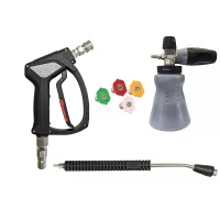 S/S MTM SGS35 Swivel Trigger 19.5 mm Inlet Outlet & PF22.3 500mm Lance Nozzles