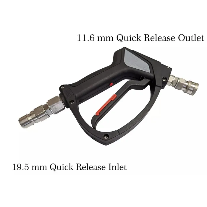 S/S MTM SGS35 Swivel Trigger 19.5 mm Inlet Outlet & PF22.3 500mm Lance Nozzles