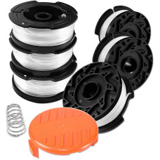 Strimmer Spool for Black and Decker 6 Pieces Strimmer Line Length 30 ft Diameter 0.065 in with Spool Cover and Spring