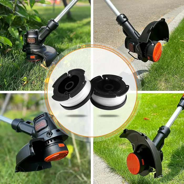 Strimmer Spool for Black and Decker 6 Pieces Strimmer Line Length 30 ft Diameter 0.065 in with Spool Cover and Spring
