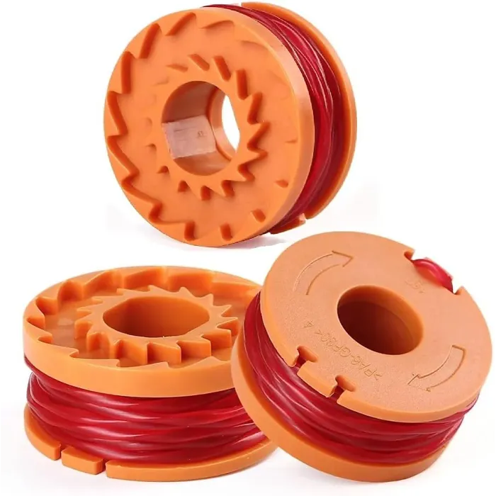 10pcs Strimmer Spool Line for W-orx for W-orx Weed Eater Trimmer WG163 WG180 WG175 WG150 WG160 with 2pcs WA0010 Cover