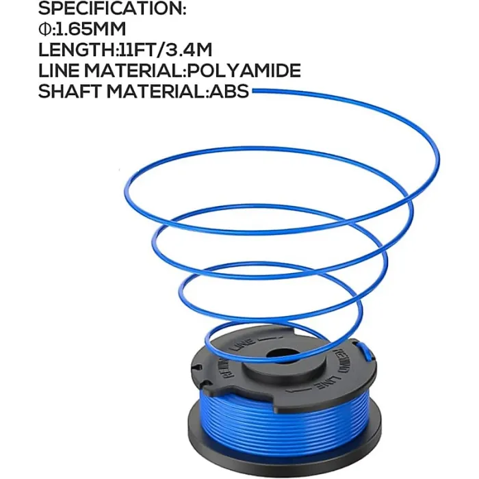 4pcs spool 1 cover lawn mower nylon line trimmer replacement garden accessories ryobi one 18V24V40VRY40204RY40220ZRP2080