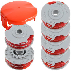 6 Strimmer Spools and 1 FLY060 for Flymo Contour XT Mini Trim Power 1.5mm Dual Auto Feed Spools