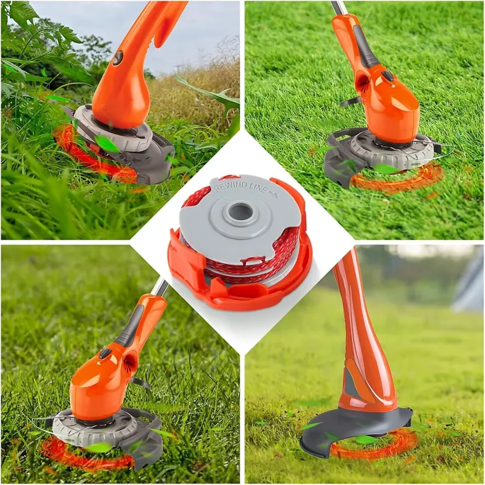 6 Strimmer Spools and 1 FLY060 for Flymo Contour XT Mini Trim Power 1.5mm Dual Auto Feed Spools