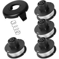 4 Spool1 Cap1 Spring String Trimmer Compatible with Toro 51256 51301 51302 Replacement Spool for 10 to 15inch Trimmers