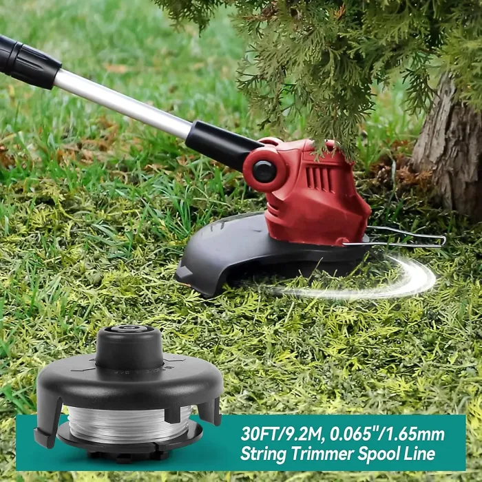 4 Spool1 Cap1 Spring String Trimmer Compatible with Toro 51256 51301 51302 Replacement Spool for 10 to 15inch Trimmers