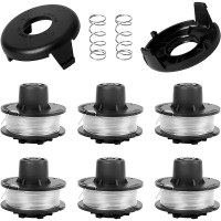 6 Spool2 Cap2 Spring String Trimmer Compatible with Toro 51256 51301 51302 Replacement Spool for 10 to 15inch Trimmers