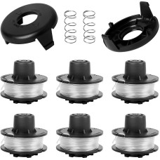 6 Spool2 Cap2 Spring String Trimmer Compatible with Toro 51256 51301 51302 Replacement Spool for 10 to 15inch Trimmers