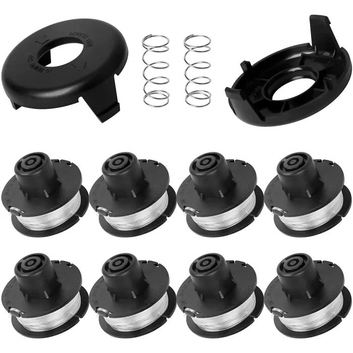 8 Spool2 Cap2 Spring String Trimmer Compatible with Toro 51256 51301 51302 Replacement Spool for 10 to 15inch Trimmers