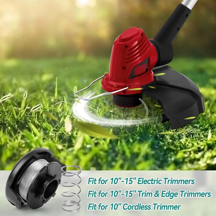 8 Spool2 Cap2 Spring String Trimmer Compatible with Toro 51256 51301 51302 Replacement Spool for 10 to 15inch Trimmers