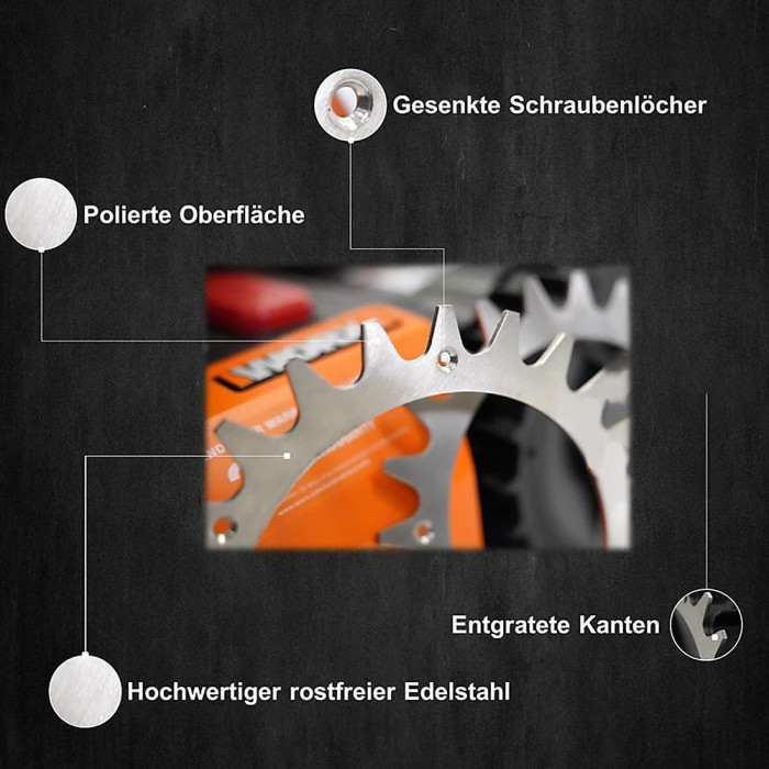 Picos para cortacésped 2 piezas de acero inoxidable robótico para cortacésped para S-TIHL RMI 422 Wo-rx Lan-droid