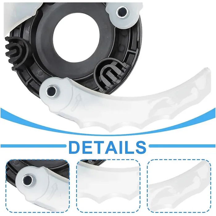 12 Pack Nylon Replacement Brushcutter Blades Compatible with 198426 9 Plastic Dense Grass 101mm Blades