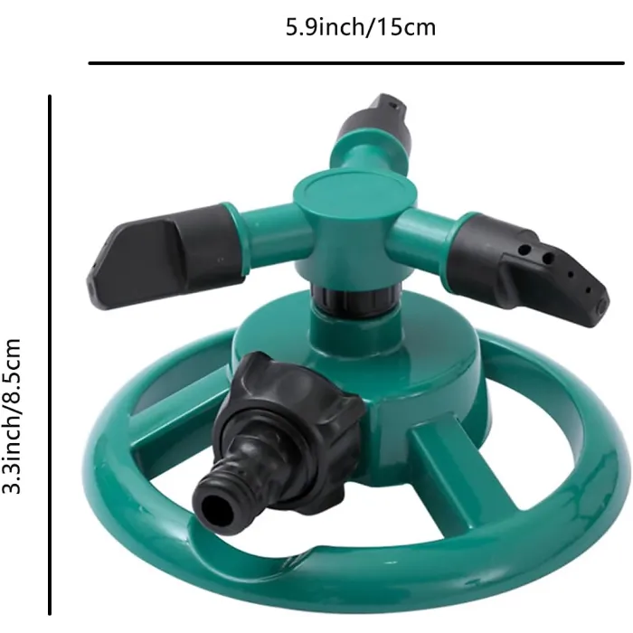 Garden Sprinkler Adjustable 360 Degree Rotation Lawn Sprinkler Large Area Coverage Multipurpose Yard Sprinklers
