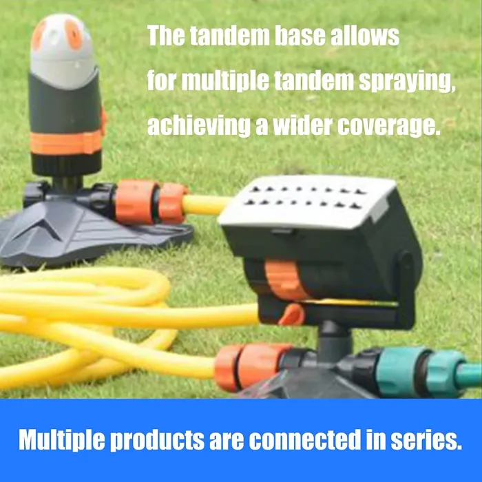 Automatic Multi Directional Sprinkler For Large Area Coverage In Gardens And Lawns With Adjustable Sprayer Modes