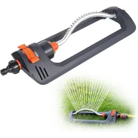 Small Oscillating Garden Sprinkler 19 Hole Sprinkler Garden Sprinkler for Watering up to 250 Square meter