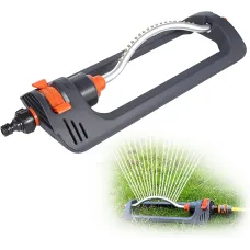Small Oscillating Garden Sprinkler 19 Hole Sprinkler Garden Sprinkler for Watering up to 250 Square meter