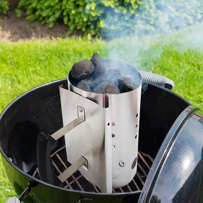 Chimney Starter Rapidfire Starter Large 27cm tall Compact Fire Starter with Two Handles Barbecues