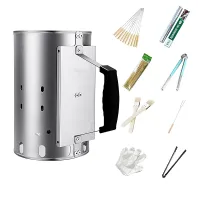 Chimney starter Rapidfire Starter 27cm height compact fire starter with two handles charcoal barbecues