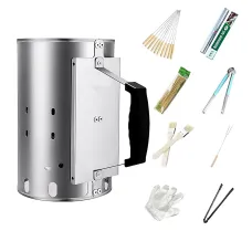 Chimney starter Rapidfire Starter 27cm height compact fire starter with two handles charcoal barbecues