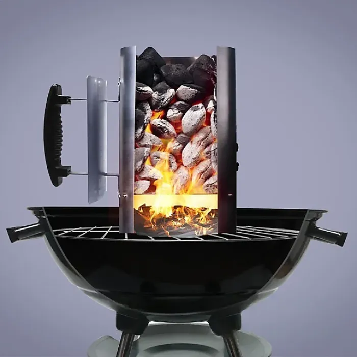 Chimney starter Charcoal lighter Chimney starter diameter 17 cm and height 27 cm Quick charcoal starter