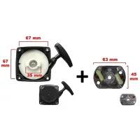 Recoil starter with bell for brush cutter 4 in 1 multifunction pole tool and auger