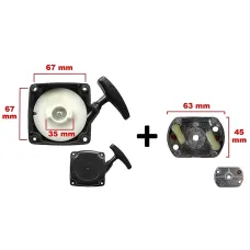 Recoil starter with bell for brush cutter 4 in 1 multifunction pole tool and auger