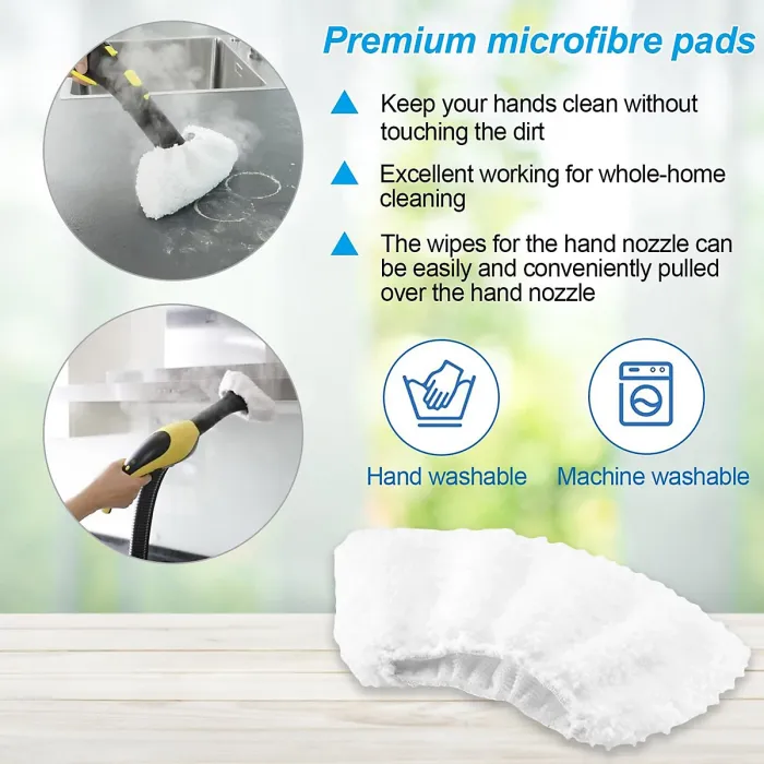 10 Pcs Accessories for Karcher Steam Cleaner SC1 SC2 SC3 SC4 SC5 Spare Parts Brush and Cloths for Karcher