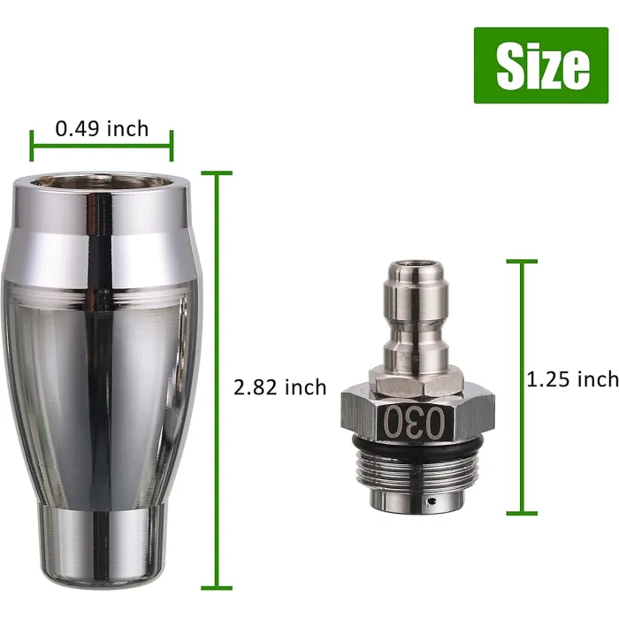Turbo Nozzle for Pressure Washer Rotating with 1or 4 Quick Connect 7 Nozzle Tips with Holder 3600 PSI