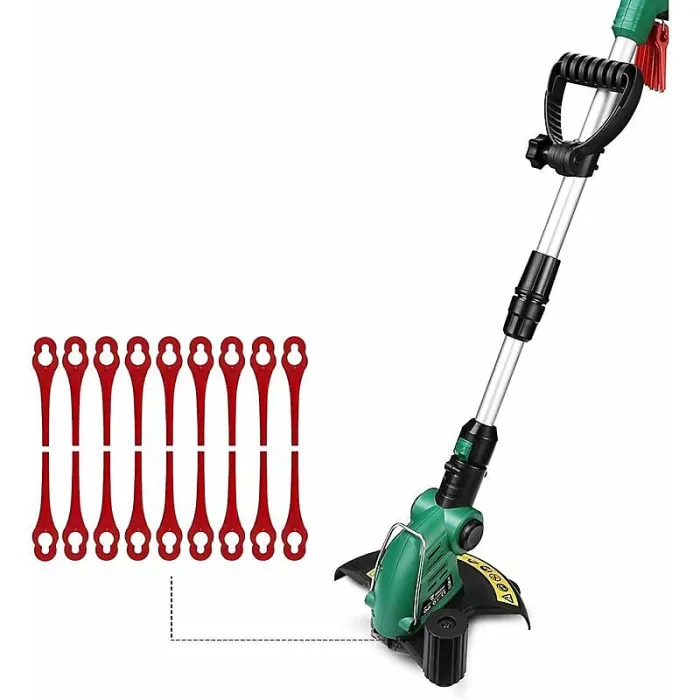 Promotion 100pcs Plastic Replacement Blades for Strimmer Lawn Mower Blades for Cordless Brush Cutter