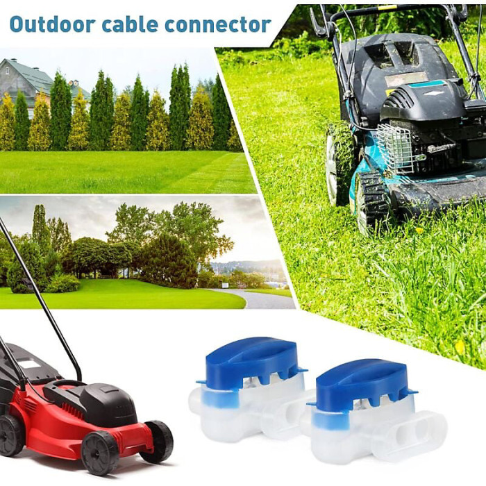 20 Pack Resin Filled Cable Connectors for Automower Robot Lawn Mower Waterproof dustproof and moisture proof Gel filled
