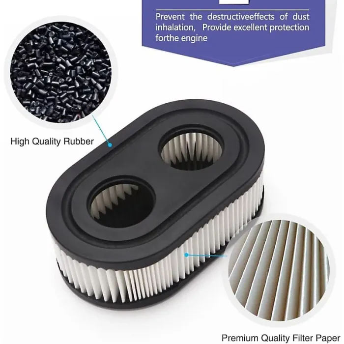 4 Pieces Lawn Mower Air Filter Compatible with 798452 593260 Engine Air Filter