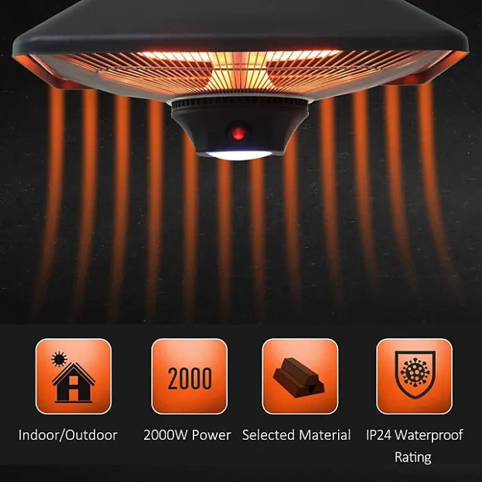 2000W Hanging Halogen Outdoor Patio