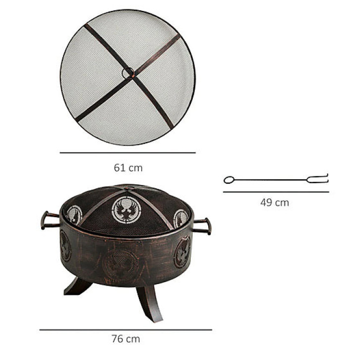 Outdoor Patio Warmth with Screen Cover (Bronze Tone)