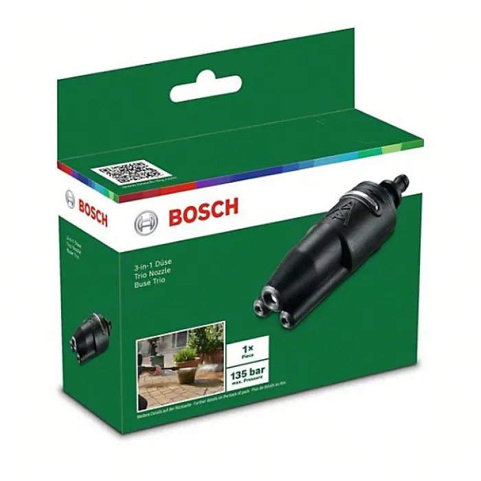BOSCH 3-in-1 Nozzle (To Fit: Bosch AQT, EasyAquatak & UniversalAquatak Pressure Washer Models Listed Below)