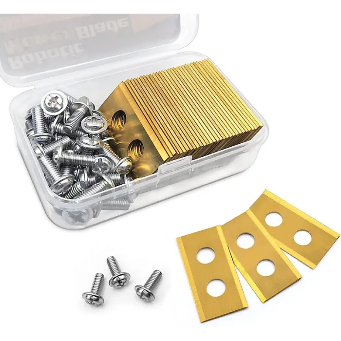 Titanium Replacement Blade, 30Pcs Lawn Mower Blade, Robot Lawn Mower Blade With Screws For Worx Landroid