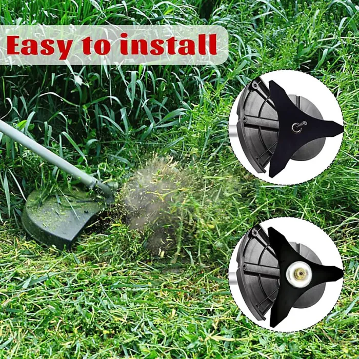 3 Tooth Blade, Bramble Brush Cutter Blade, Universal Brush Cutter Blade, Brush Cutter Disc Blades, 25.4 X 255 Mm