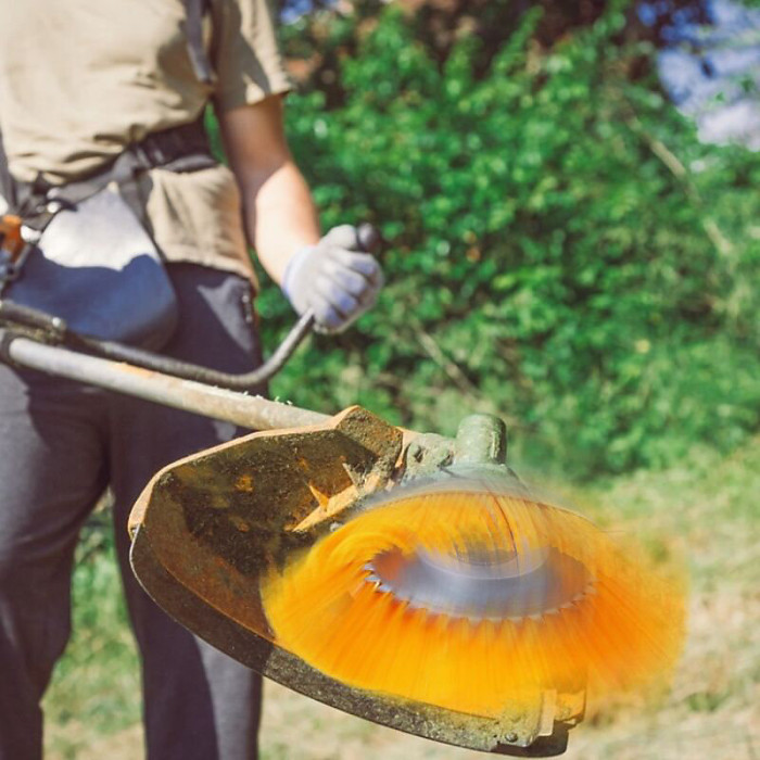 Nylon Weed Brush Universal Round Brush For Strimmer Durable Garden Tools 200Mm X 25.4Mm