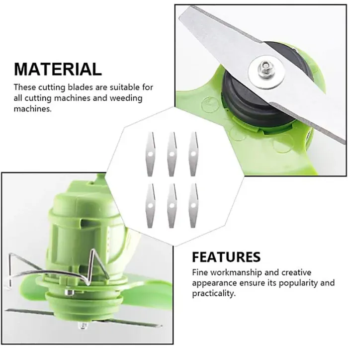 Grass Trimmer Replacement Blade, 24V Cordless Grass Trimmer With Battery Metal Blade, Electric Brushcutter Accessories