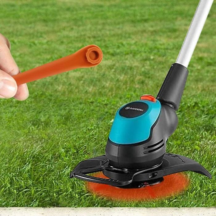 100 Pieces Pa6 Rotorcut Replacement Blades Compatible With Gardena Lawn Trimmer, Plastic Blade For Gardena Cordless String Trimmer