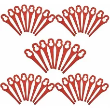 Pack Of 100 Plastic Blades For Ferrex/Aldi Far 20 1 97699 2002706 Fe220 Grass Trimmer