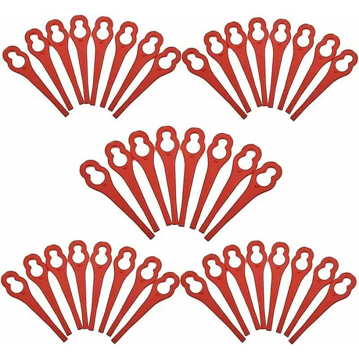 Pack Of 100 Plastic Blades For Ferrex/Aldi Far 20 1 97699 2002706 Fe220 Grass Trimmer