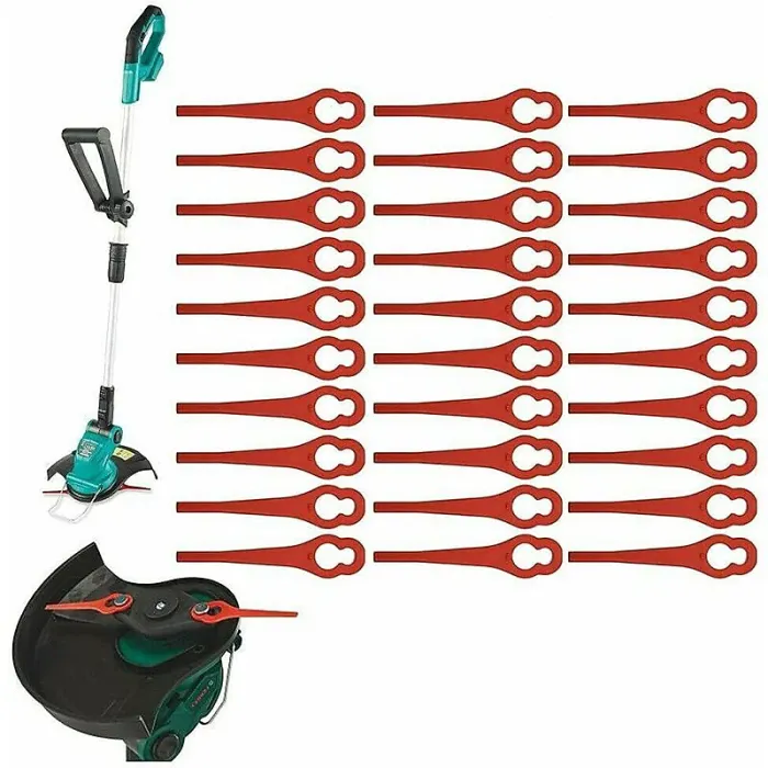 Pack Of 100 Plastic Blades For Ferrex/Aldi Far 20 1 97699 2002706 Fe220 Grass Trimmer