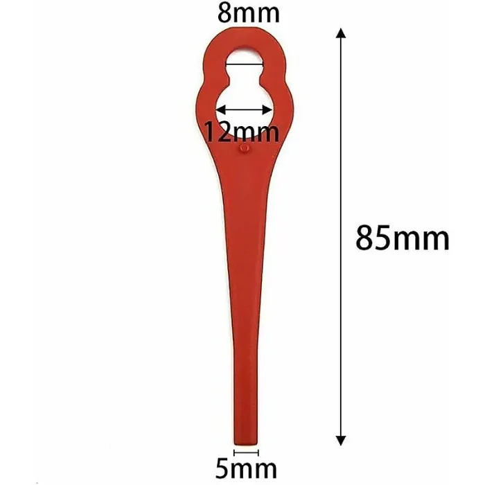 Pack Of 100 Plastic Blades For Ferrex/Aldi Far 20 1 97699 2002706 Fe220 Grass Trimmer