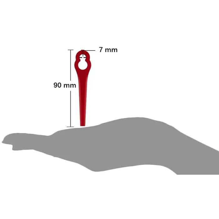 Pack Of 100 Replacement Blades For Einhell Grass Trimmers, Einhell Cordless Plastic Blades