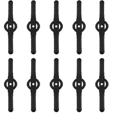 Plastic Grass Trimmer Blade, 10Pcs Plastic Cutting Blades, Replacement, Black