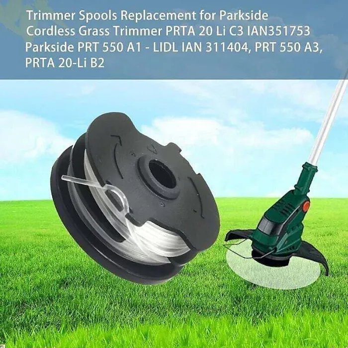 Set Of 6 Replacement Line Spools For Lidl Parkside Trimmer Prta 20 Li A1, B2, C3, Prt 550 A1, A3, Prt 300 A1