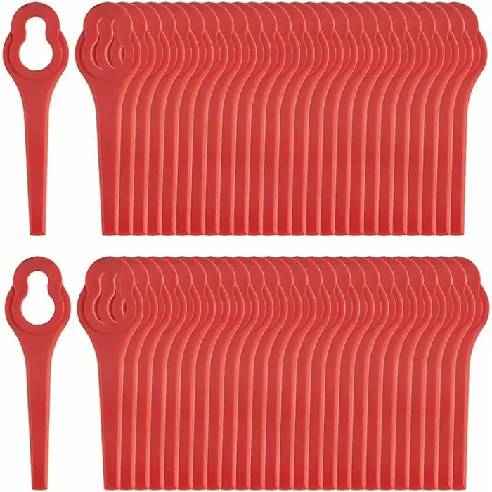 Set Of 50 Blades Compatible With Ferrex Aldi Far 20 I Edger, Replacement Blades For Cordless Edger