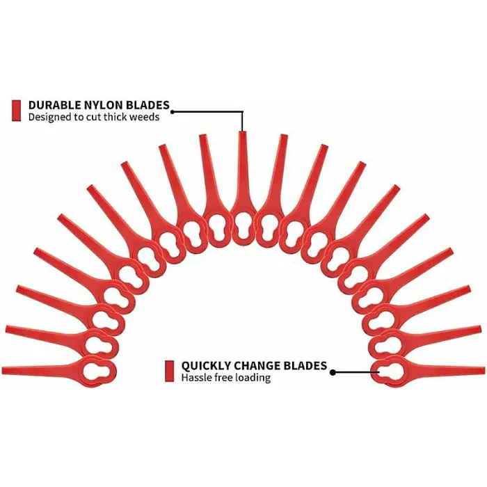 Set Of 50 Blades Compatible With Ferrex Aldi Far 20 I Edger, Replacement Blades For Cordless Edger