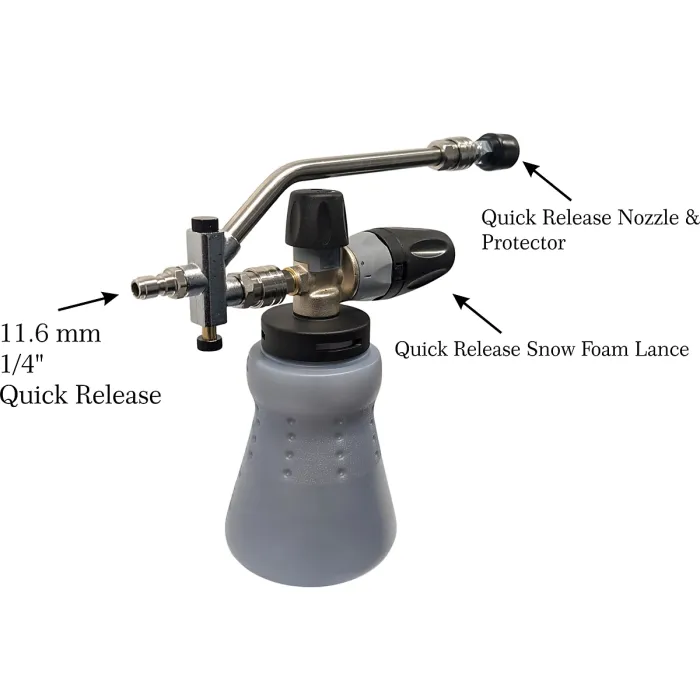 Dual Connector Lance PF22.3 Snow Foam Lance Nozzle 11.6 mm 1/4" Quick Release