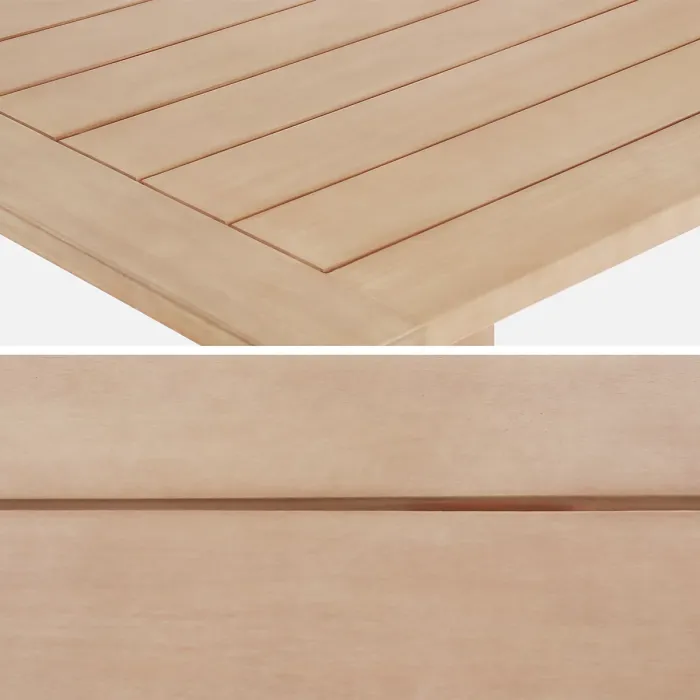 8-seater eucalyptus wood garden table Natural - sweeek